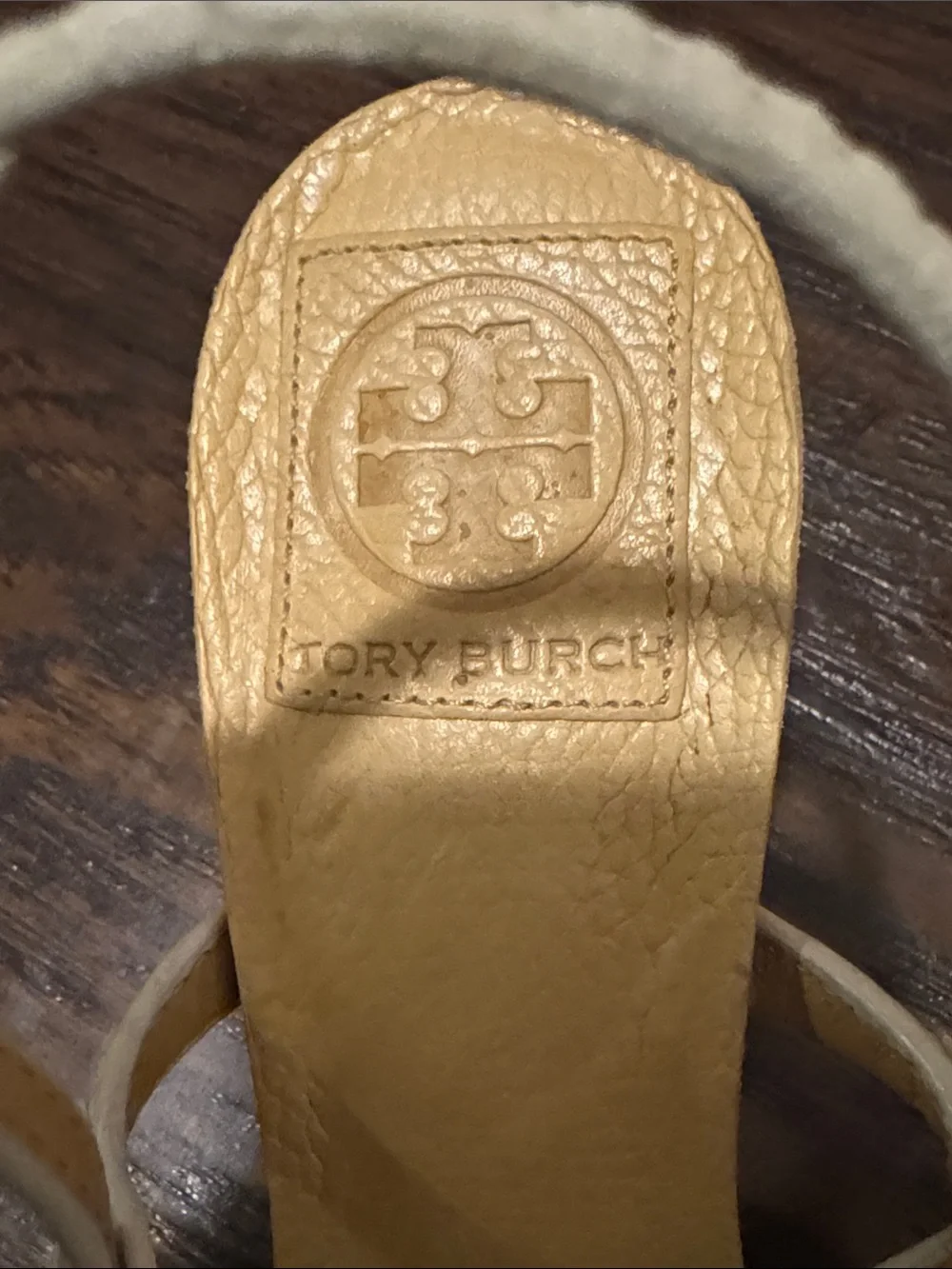 Tory Burch Women’s Tan & Ivory Bow Accent Sandals